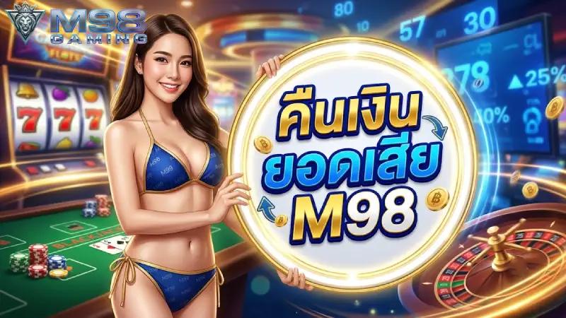 คืนเงินยอดเสีย M98 โปรโมชันโบนัสคืนเงินรายวันคุ้มค่าที่สุด